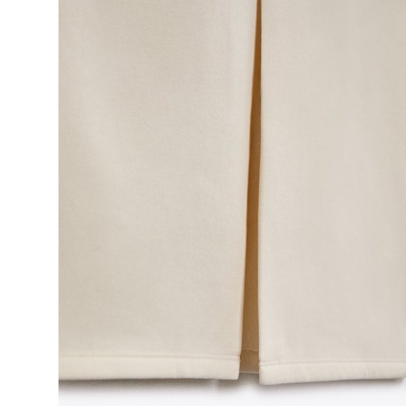 NWT ZARA PLUSH SKIRT ECRU - Picture 6 of 8